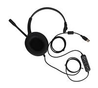 Sunydog Monaural Business Headset with ENC Noise Reduction Mic for Clear Conversations in Office Use Black USB Single Sided Headphone