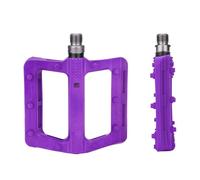 Sunydog Mountain Bike Road Bike Pedals with Large Platform, Lightweight, Non-slip, Double-sided Pins for a Safe and Comfortable Riding Experience for City and Folding (Purple)