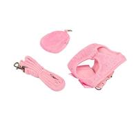 Sunydog Pet Harness Leash Set Cute Bow Design for Small Dogs Cats Adjustable and Breathable Polyester (S)