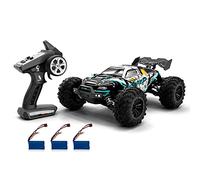 Sunydog RC Car 2.4Ghz 70KM/H High Speed 1/16 Off Road RC Trucks Brushless Motor LED Light 4WD Vehicle Racing Climbing Car Gifts for Kids Adults 3 Battery