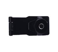 Sunydog Rechargeable Fingerprint Security Door Lock, Stylish Cabinet Lock for Indoor and Outdoor Decoration, Weather Resistant Black Zinc Alloy (Black)