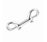 Sunydog Stainless Steel Double, Silver Ended Clip Hook Snap Fastener in