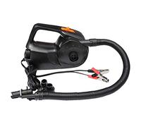 Sunydog Sturdy Electric Pump 12V 100W Air Pump with Comfortable Handle, 5 Inflatable Joints, Suitable for Assault Boat/Rubber Boat/Inflatable Bed/Sand Pool, Black