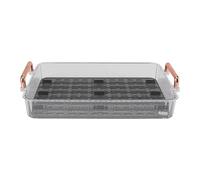 Sunydog Tea Tray Rectangular, Double Layer Drainage Rack with Draining (S