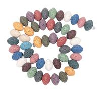 SUNYIK 13mm Colorful Abacus Disc Lava Rock Beads for Jewelry Making, Natural Volcanic Lava Essential Oil Diffuser Beads for DIY Crafts Art Project Strand, 15-16''