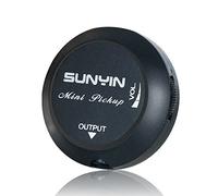 SUNYIN Acoustic Guitar Pickup,Piezo Transducer Contact Microphone Self-adhesive Easily AMP UP for Acoustic Classical Violin Ukulele Mandolin Banjo Cello Kalimba Drum (Black)