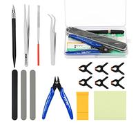 SUNYOK 18pcs Model Tools Kit Gundam Model Making Tools Kit Hobby Craft Tool Sets for Model Making Modeler Basic Building Tools and Equipment for Plastic Planes Ship Boats Adults Kids