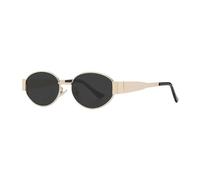 SUNYQBD Sunglasses Metal For Women, Retro Small Frame, Oval, Old Money Style, Y2k Sunglasses, Anti-ultraviolet