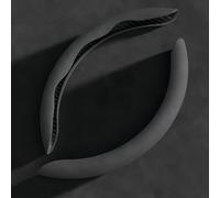 SUNYSGS 2Pcs Steering Wheel Covers for Mini Electric (J01) 2024 2025, Segmented Steering Wheel Protector Sports Steering Wheel Cover Car Accessories,Suede Black