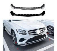 SUNYSGS Front Bumper Lip Splitter Kit for Mercedes-Benz GLC-Class X253 C253 Early AMG 2016-2019, ABS Black Painted Car Spoiler
