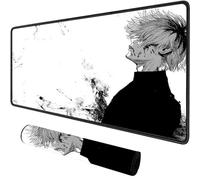 Tokyo Ghoul Mouse pad|Black and White Mouse pad|Anime Mouse pad Large|XXL Mouse pad 900x400|Office Desk mat|Waterproof - Anti Slip|Kaneki Ken