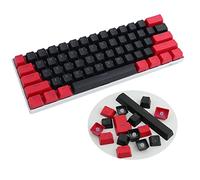 Sunzit Keycaps, 61 Keycaps Backlight Two Colour Mechanical PBT Keycaps for GH60 / RK61 / ALT61 / Annie/Keyboard Poker Keys (Sell Keycaps Only)