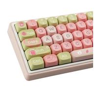 Sunzit MOA Profile Guava Cute Keycaps Set - 129 PBT Keys, Dye Sublimation Custom Keycaps for Cherry MX Switches, ISO/ANSI UK Layout 104/87/74/61/60 Mechanical Gaming Keyboard