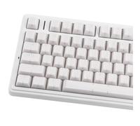 Sunzit White Jade Keycaps, Double Shot PBT&PC Keyboard Jelly Key caps 142 Keys Cherry Profile Keycap Set for 60%/65%/75%/TKL/96%/100% Magnetic Mechanical Keyboard