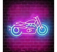 SUNZORS Motorcycle Neon Sign - Dimmable Switch USB Powered Led Sign, Adjust Brightness Motorcycle Light for Club, Kids Room, Restaurant, Bedroom, Home, Living Room Decor, Gifts for Boyfriend, Kids