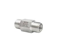 SUOFEILAIMU-VALVES 1/8 1/4 3/8 1/2 3/4 Inch BSP Equal Male Check Valve Non Return One-Way 304 Stainless Steel Water Gas Oil (Specification : 3/8")