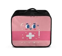 Suohuicp Family Medicine Storage Bag Pill Bottle Organizer for Emergency Empty Case First Aid Box Travel Home Portable Cute Girl Boy Baby Design (Pink Baby Design)