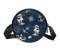 suojapuku Crossbody Bags for Women,Vintage marine nautical pattern,Travel Bag Purses and Handbags Shoulder Bag Messenger Bag