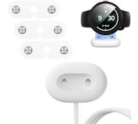 Suoman 3-Pack for Google Pixel Watch 4 41mm/45mm Charger Aid Accessories, Charging with Case, Precise IncisionStrong Magnetic Fixation, Groove Design, Prevent Loss,Semi-Transparent Frosted