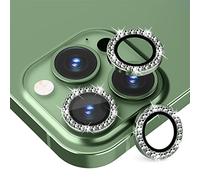 Suoman Diamond-Green Prime Protector Camera Lens for iPhone 13 Pro/Pro Max, Aluminum Alloy & Tempered Glass Construction