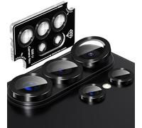 Suoman for Galaxy S26 Ultra Camera Lens Protector, [CD Texture] [Does not Affect Night Shots] 9H Hardness Tempered Glass Film Independent Protective Cover -Black