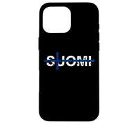 Suomi Finland Finnish Flag Scandinavia Travel Holiday Case for iPhone 16 Pro Max