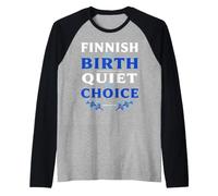 Suomi Finnish Finland Sisu Nordic Heritage Gift Raglan Baseball Tee