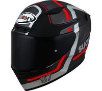 SUOMY SUOMY - Helmet Track-1 Ninety Seven Matt Gunmetal / Red L
