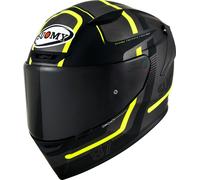 Full-Face Helmet Suomy TRACK-1 Ninety Seven Matt Gun Metal/Yellow
