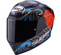 Suomy Track-1 Waves Helmet, black-blue, size L for Men
