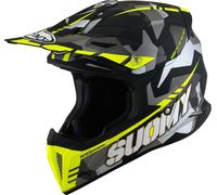 Suomy X-Wing Camouflager E06 Motocross Helmet, black-grey-yellow, size XS for Men