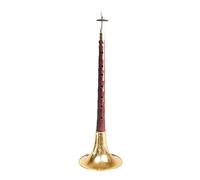 suona High Grade Suona Horn Old Red Sandalwood Copper Suona Chinese Traditional Woodwind Instrument Red Mahogany Suona (Color : C tone)