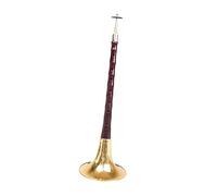 suona High Grade Suona Horn Red Sandalwood Copper Suona Chinese Traditional Woodwind Instrument Ebony Suona (Color : Flat A tone)