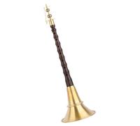 Suona Instrument Ebony Pole With Copper Hoop For Irregular Tune Suona Chinese Folk Woodwind Instruments (Color : 28.2cm)