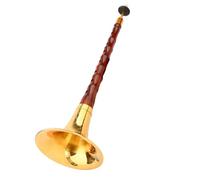 Suona Instrument Old Mahogany Lacquer Gold Carved Bowl Suona Chinese Traditional Folk Suona Horn With Suona Bag (Color : G minor)