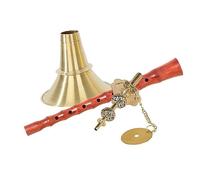 suona Mahogany Average Hole Indeterminate Suona Folk Suona Brass Horn (Color : A_31 cm)