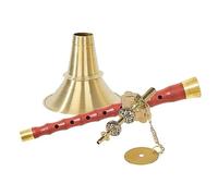 suona Mahogany Average Hole Indeterminate Suona Folk Suona Brass Horn (Color : C_28.2 cm)