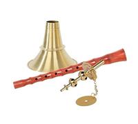 suona Mahogany Average Hole Indeterminate Suona Folk Suona Brass Horn (Color : D_28.2 cm)