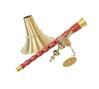 suona Mahogany Average Hole Indeterminate Suona Folk Suona Brass Horn (Color : F_31 cm)