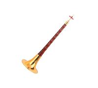 suona Professional Old Mahogany D Key Suona Beginner Adult Entry Suona Musical Instrument (Color : Gold)