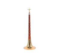 Suona Red Sandalwood Musical Instrument In D Key B Flat Silver Bowl Gold Bowl (Color : Gold Bowl in B flat)