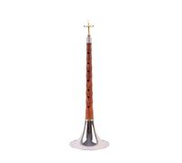 Suona Red Sandalwood Musical Instrument In D Key B Flat Silver Bowl Gold Bowl (Color : Silver bowl in B flat)
