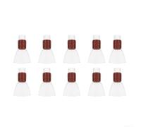 Suona Reed Set 10PCS Traditional Wind Instrument Spares for Musicians - Plastic Copper Reed Transparent Mixed Sizes(L Size)