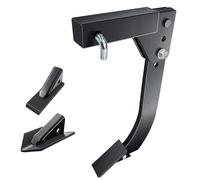 SUONE Mounted Trencher 3 Point Hitch Fit for ATV/UTV Tractor with 2pcs Replaceable Teeth, Hitch Lawn Ripper,Heavy Duty Subsoiler,Adjustable 16" Trenching Shank Plow