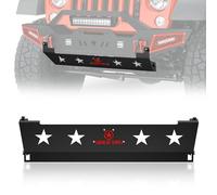 SUORTO Wrangler JK Front Skid Plate Bumper Cover Black Steel Compatible with Jeep 2007-2018
