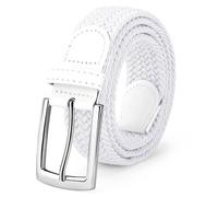 SUOSDEY Elastic Braided Belts for Men Women Golf Stretch Fabric Belt Woven Waist Belts for Jeans Shorts Trousers