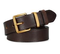 SUOSDEY Genuine Leather Belts for Women Men Handmade Vintage Black Brown Women Belt for Jeans, Dresses with Gold and Silver Buckle 1.2" Width