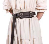 SUOSDEY Medieval Leather Sword Frog Dagger with Adjustable Laces Chaucer Sword Holder for Halloween Costume Cosplay