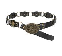 SUOSDEY Western Belts for Women Vintage Cowgirl Rivet Leather Belt Y2K Punk Waist Belt for Jeans Dress Pants