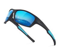 suoso Polarised UV400 Cycling Sunglasses - Sports Glasses for Men & Women, Ideal for Outdoor Biking, Hiking & Ski-Haze Ice Blue